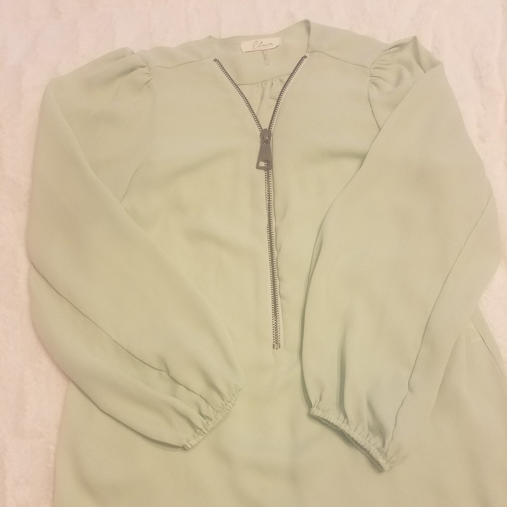 Elan zippered blouse